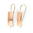 thumbnail image 3 of Earrings for Women Fashionable Rectangle Glossy Rose Gold C Shaped Ear Clip Ear Hook Jewelry, 3 of 5