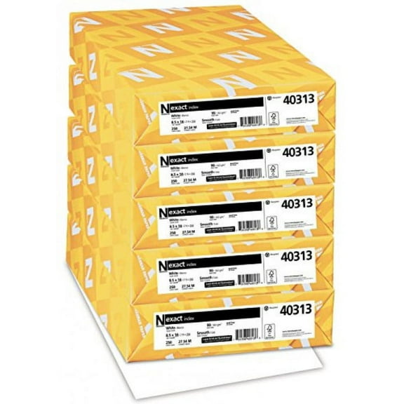 Neenah Exact Index Cardstock nJrdR, 250 Sheets, 5Pack (8.5 x 14/90 lb)