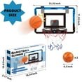 thumbnail image 6 of Indoor Basketball Hoop Automatic Scoring Electronic Scoreboard with 3 Balls Basketball Toy for Kids, 6 of 8