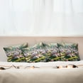 thumbnail image 7 of Ambesonne Flamingo Throw Pillow Cover 4 Pack, Serene Birds Nature Scene, 24", Soft Pink and Lime Green, 7 of 7