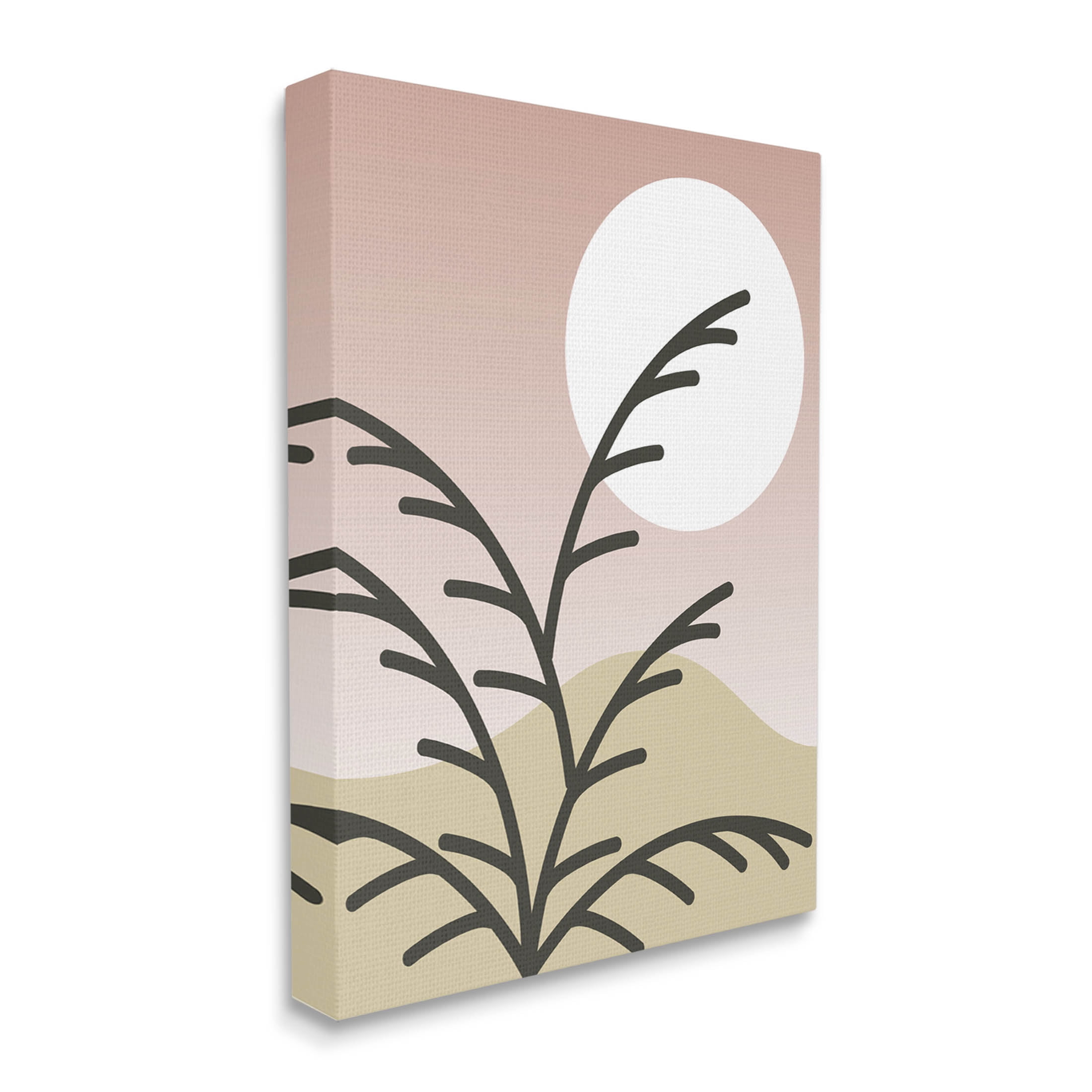 Contemporary Mountain Branches Botanical & Floral Graphic Art Gallery Wrapped Canvas Print Wall Art