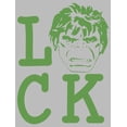 thumbnail image 2 of Girl's Marvel St. Patrick's Day Hulk Luck  Graphic Tee Athletic Heather Small, 2 of 5