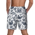 thumbnail image 4 of Daiia Chicken And Fish Mens Swim Trunks Swim Shorts Quick Dry Swim Shorts with Mesh Lining Pockets-XX-Large, 4 of 9
