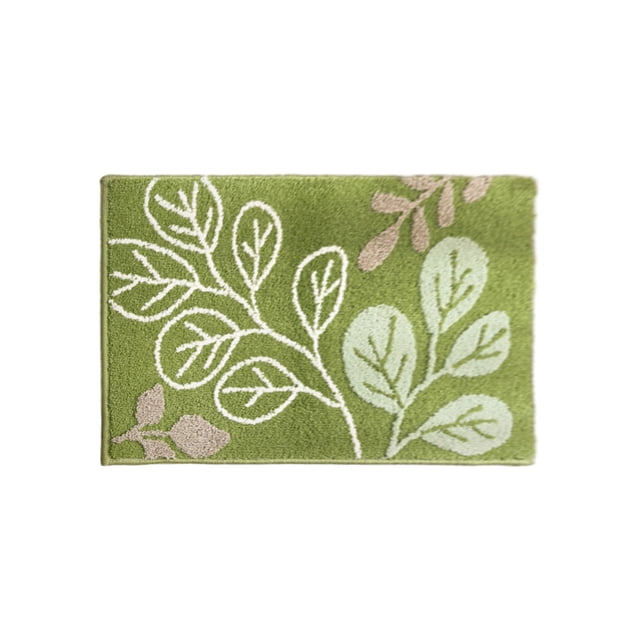 Alfombrillas de Piso para la Planta de Hoja Del Hogar Baño Alfombra Antideslizante Alfombra de Piso Absorbente Alfombra de Puerta de Entrada Alfombra de Pie Antideslizante Alfombra de Dormitorio Alfom