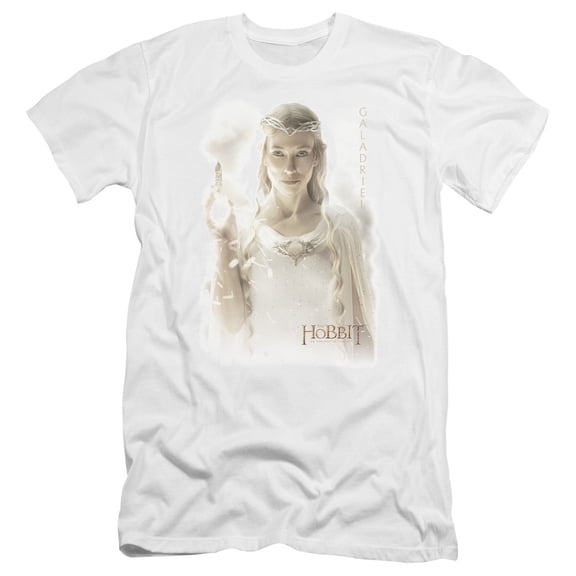 Hobbit Galadriel Premium Canvas Adult Slim Fit 30/1 T-Shirt White