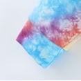 thumbnail image 3 of Teen Girls Hoodie Sweatshirts Long Sleeve Tie Dye Print Cropped Fashion Kids Pullover, 3 of 3
