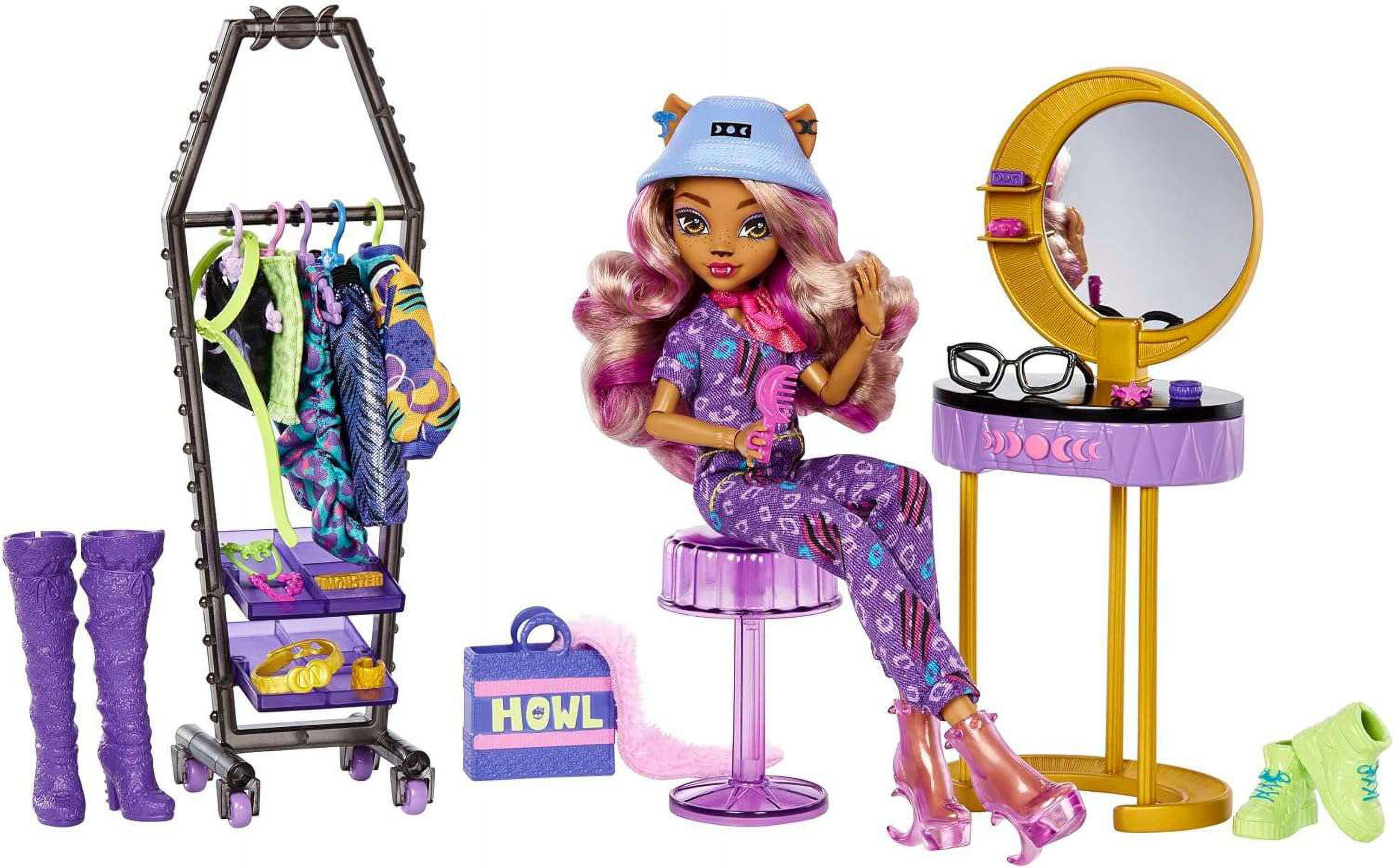 Monster High Clawdeen Doll Wolf Boo-tique Studio Playset Mattel HKY70