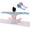 Blue+Pink, variant on 2-Pack Adjustable  Dance Stretch Bands - 8-Loop Elastic Bands for Ballet, Latin, Yoga, Gymnastics & Stretching - Flexible, Multi-Section Design for Dance  & Flexibility