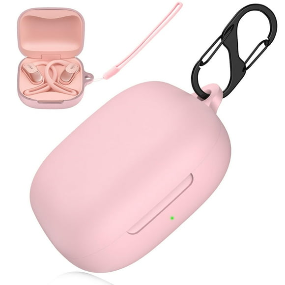 Soft Silicone Shockproof Case for Shokz OpenFit Air Earbuds in Pink