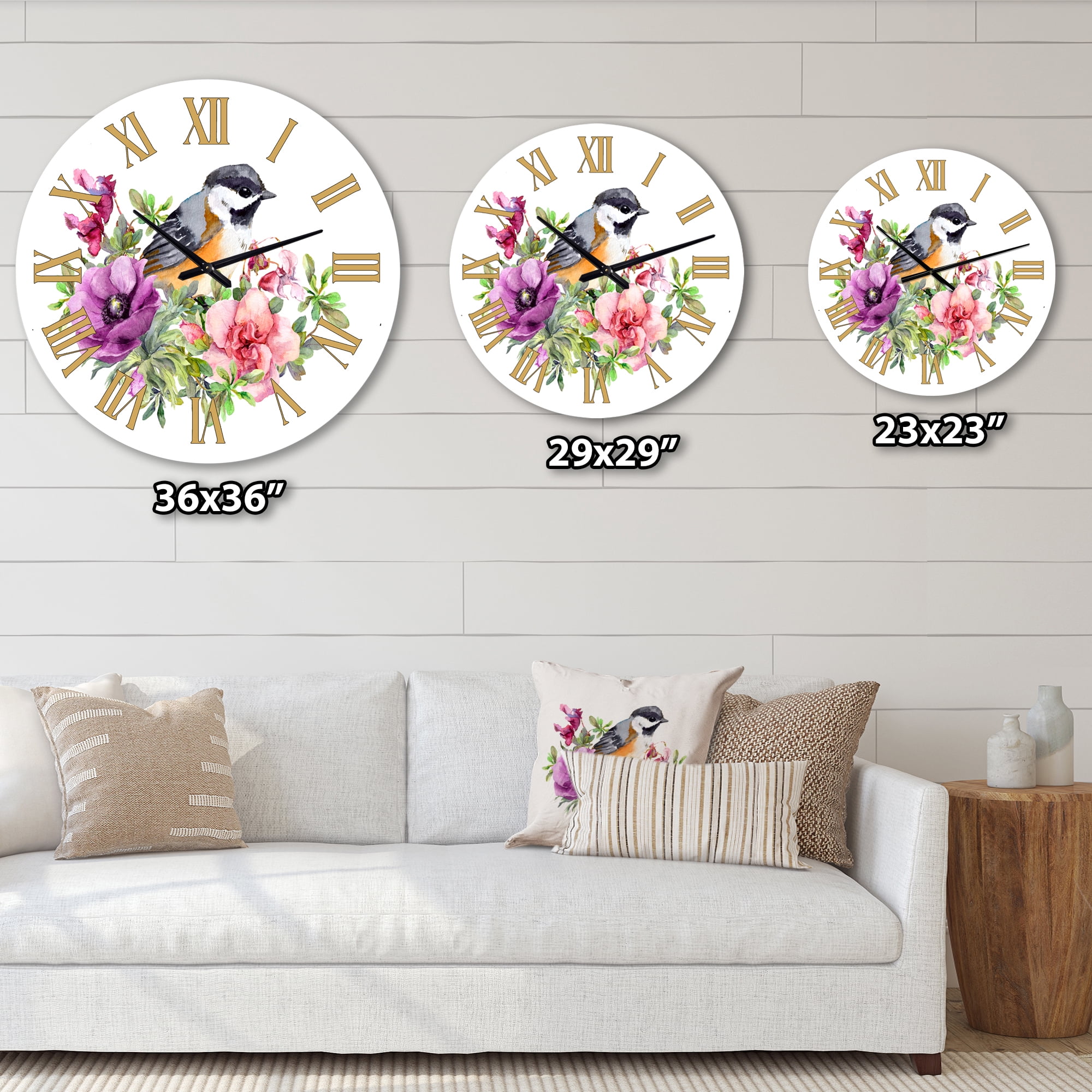 Designart 1 in Traditional Wall Clock