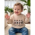 thumbnail image 3 of RUINIXCW Toddler Baby Girl Boy Silly Goose Sweater Outfit Newborn Infant Fall Winter Knit Sweaters Kids Goose Embroidery Long Sleeve Jumper Pullovers, 3 of 10