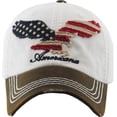thumbnail image 2 of White Eagle Flag American Vintage Distressed Baseball Cap Dad Hat, 2 of 6