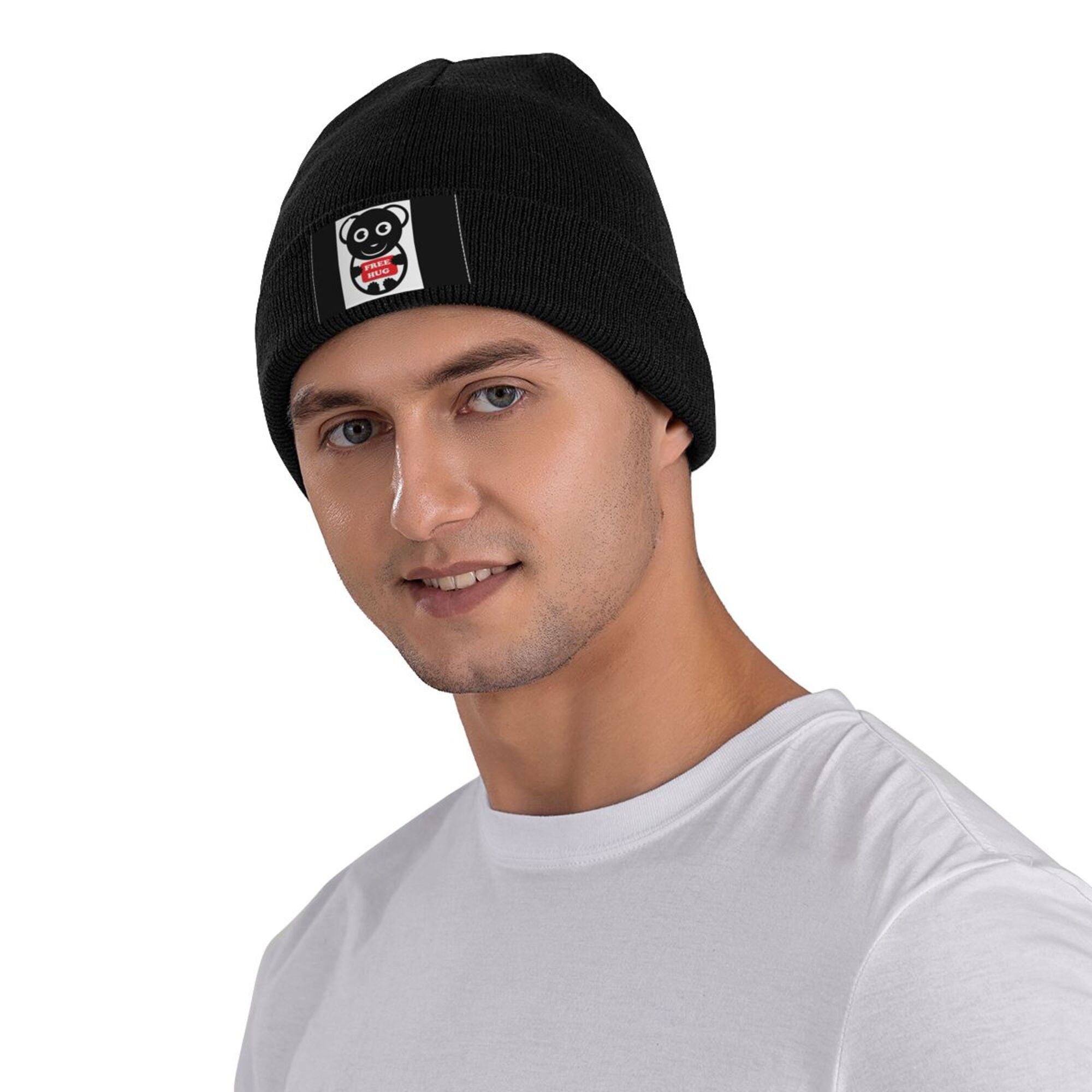 ZICANCN Knit Beanie Hat-Free Hug Panda Winter Cap Soft Warm