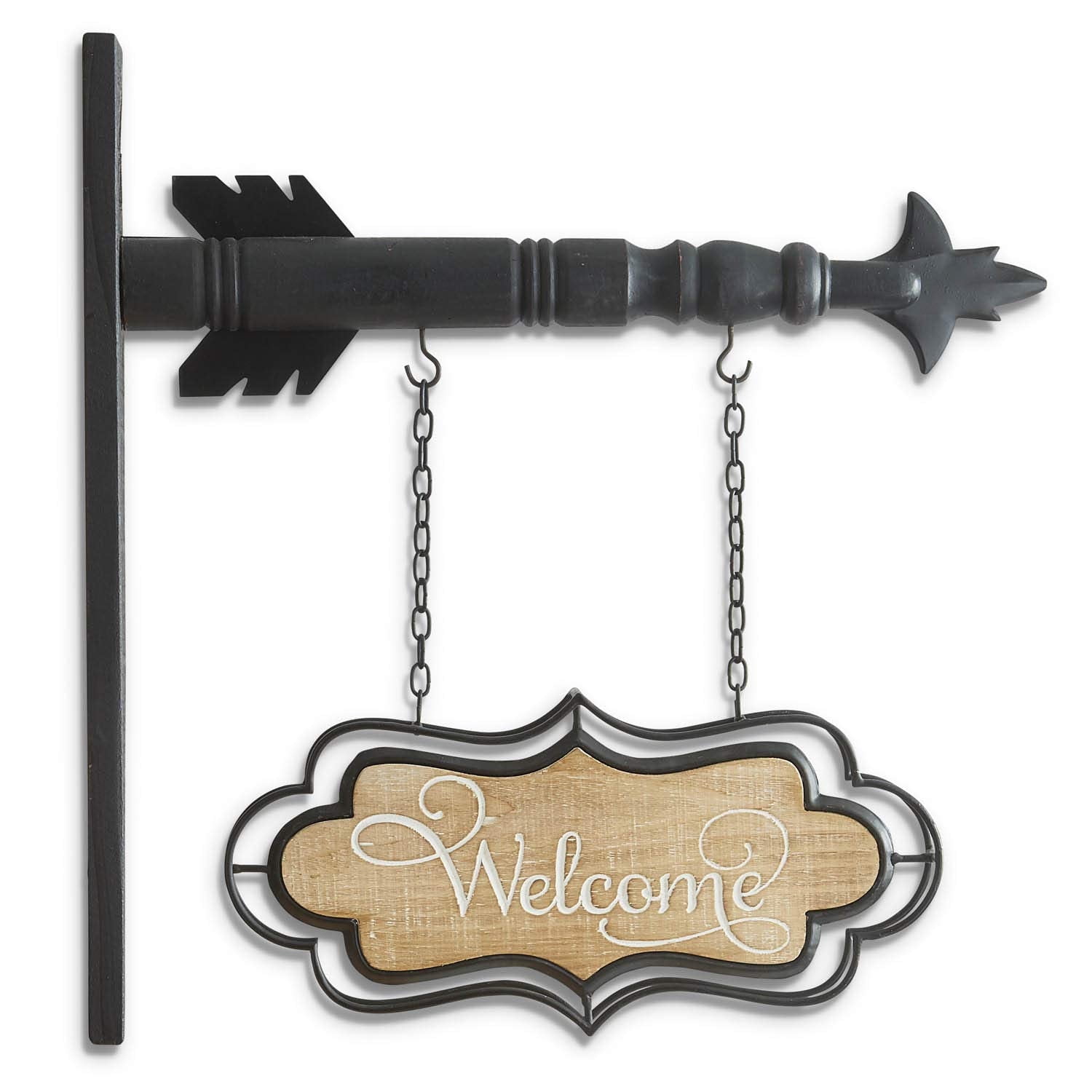 K&K Interiors 10.5 Inch Sailboat Arrow Replacement - White Enamel & Wood Nautical Decor