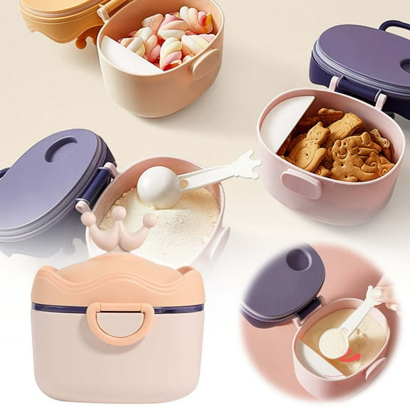 Toddler Snack Container Portable Food Storage Dispenser for Baby Travel Outdoor Activities with Sealed Non Spill Design