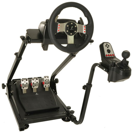 Conquer Racing Simulator Cockpit Driving Gaming Wheel Stand and Gear Shifter (Best Racing Wheel For Xbox One)