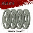 thumbnail image 3 of Signature Fitness Cast Iron Weight Plates for Strength Training, Fits 2-Inch Barbell, Multiple Size Options, 3 of 7