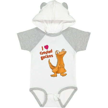 

Inktastic I Love Crested Geckos Gift Baby Boy or Baby Girl Bodysuit