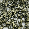 thumbnail image 3 of Goyunwell Small Lobster Clasp 80-Piece Antique Brass Swivel Snap Keychains, 3 of 7