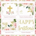 thumbnail image 6 of Christening Decorations Pink for Girls, Happy Christening Backdrop, On Your Christening Day Banner, First Holy Communion Baby Shower Baptism Party Supplies, 6 of 6