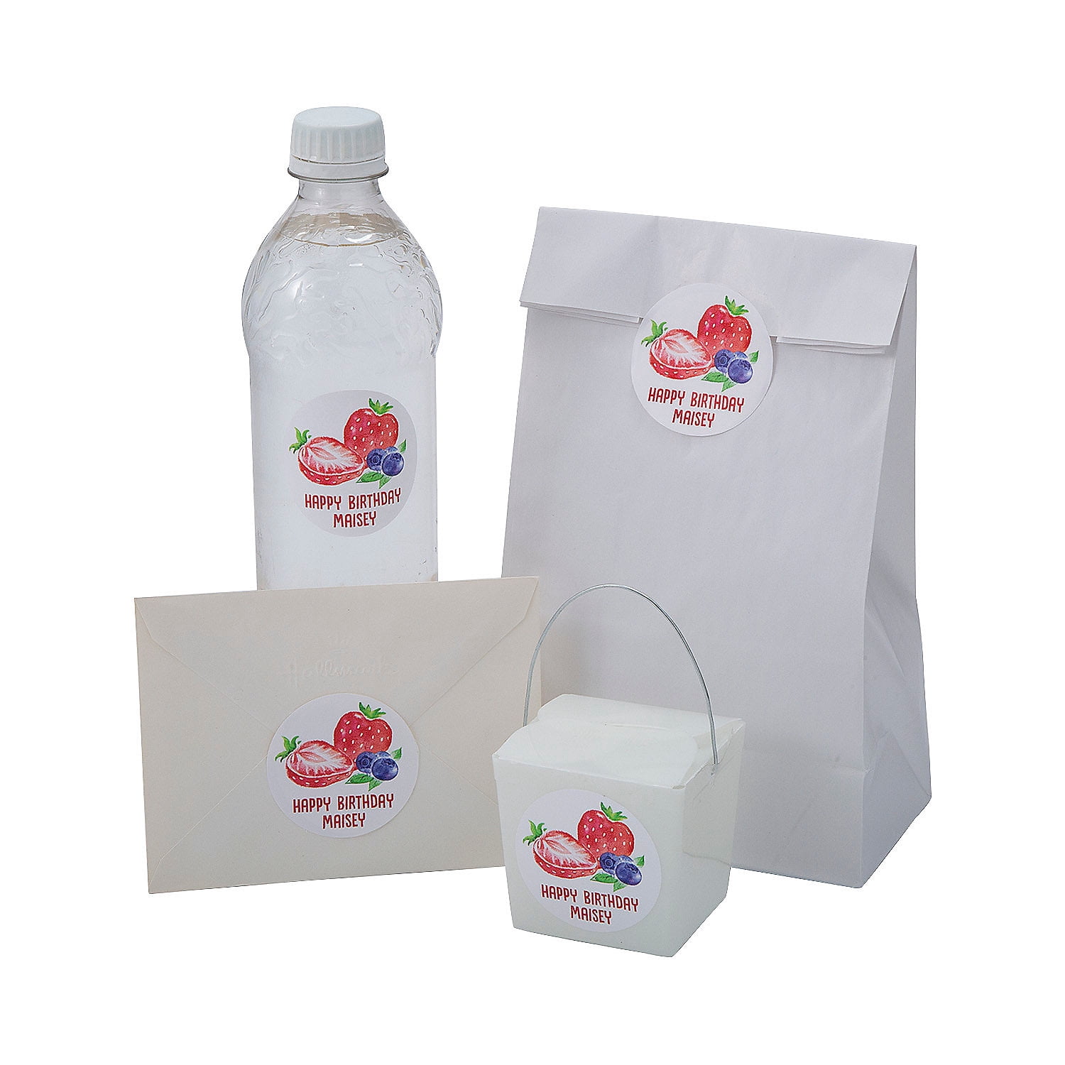 Fun Express Berry Party Favor Stickers, Bulk 80 Pieces