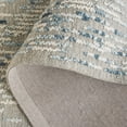 thumbnail image 4 of SAFAVIEH Abstract Elijah Striped Geometric Area Rug, Gray/Blue, 6' x 6' Round, 4 of 6