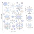 thumbnail image 3 of Isvgxsz Clearance Snowflake Window Clings - Sun Catcher Stickers Window Decals for Glass Windows to Prevent Bird Strikes Collisions Non Adhesive Prismatic Vinyl Rainbow Christmas Window Stickers, 3 of 6