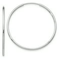 thumbnail image 1 of 10K White Gold Endless Hoop Earrings, 1 of 2