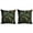 Black Laurel Green Amber, variant on Ambesonne Eucalyptus Leaves Throw Pillow Cover 2 Pack, Geometric Nature, 16", Orange Dark Sea Green