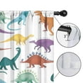 thumbnail image 4 of Blackout Kids Curtains,Colorful Dinosaurs Rainbow Pattern Childrens Insulated Curtains Set Of 2,Bedroom Essentials,Toddler Room Decor 42"x54", 4 of 5