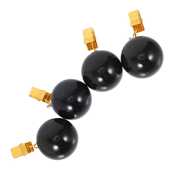 FOMIYES Curtain Weights with Metal Clips for Outdoor Table Runners and Bathrooms 4Pcs