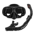 thumbnail image 1 of Conjunto de snorkel Equipo de snorkel para adultos Hebilla ajustable Gafas de buceo Máscara de natación para snorkel, buceo, deportes acuáticos Negro, 1 of 9