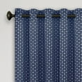 thumbnail image 3 of Achim Bedford Front Tab Light Filtering Curtain Panel, Navy, 42" x 84", 3 of 4