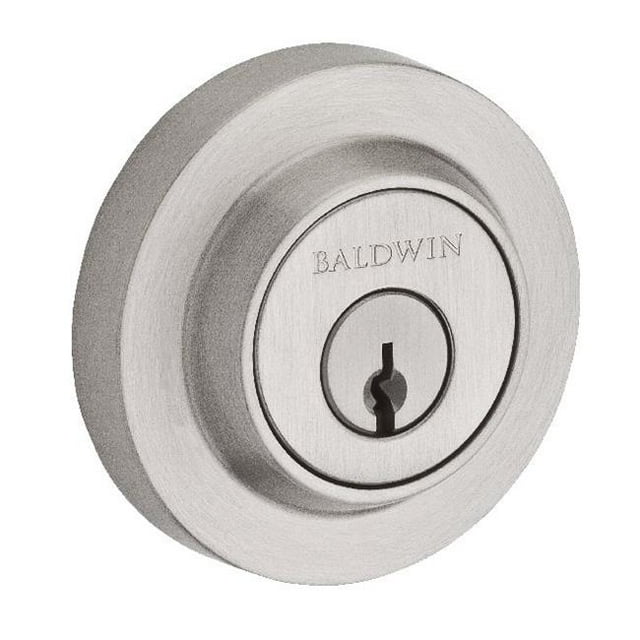 Baldwin DC.CRD.150 Double Cylinder Contemporary Round Deadbolt Satin Nickel