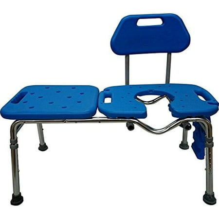 - Bath Transfer Bench Chair with CUTOUT Deluxe ALL-ACCESS for Tub and Shower Transfers