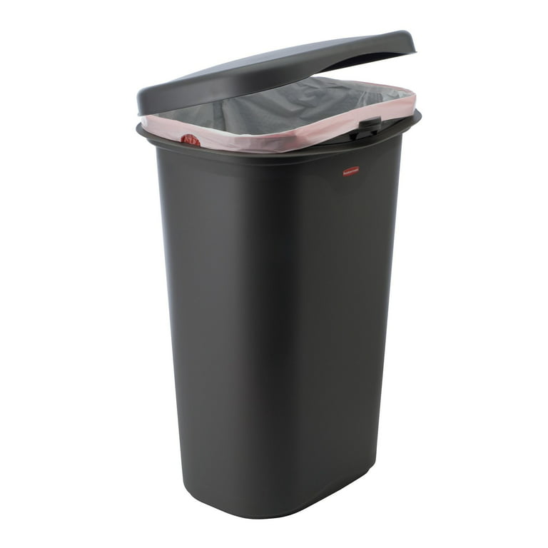 Rubbermaid 13 Gallon Rectangular Spring-Top Lid Wastebasket Trash