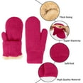 thumbnail image 5 of Women Gloves Soft Mittens for Winter Warm Lined Thermal Cold Weather Cozy Fuzzy Thick Hand for Outdoor Activities, 5 of 9