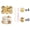2, variant on 10Pcs 5Inch Balloons Thick Reusable Emulsion Rose Gold Cake Topper Decoration Balloons for Cakes