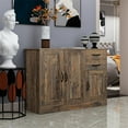thumbnail image 2 of Cfowner Modern Wood Buffet Sideboard with 2 Doors, 1 Storage and 2 Drawers, Entryway Serving Console Storage Cabinet for Dining Room, 2 of 9