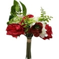 thumbnail image 1 of Rose & Hydrangea Bouquet, White/Red, 1 of 1