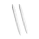 thumbnail image 2 of Protectores de borde para puertas de coche | Película protectora antiarañazos para coches y SUV | Paquete de 2 tiras adhesivas de PVC | Estilo fibra de carbono en blanco o negro | 13 x 1,5 cm, 2 of 7
