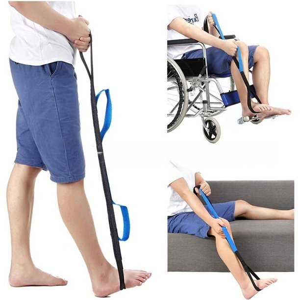 Leg Lifter Strap Foot Lifter & Hand Grip, Mobility Lift Leg Raiser Aids