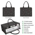 thumbnail image 2 of Large Capacity Tote Bag,Black Christmas Star Pattern Handbag Fashion Luxury Tote Bag,15.7"x13"x 5.1" Inches,Laptop Compatible, 2 of 6