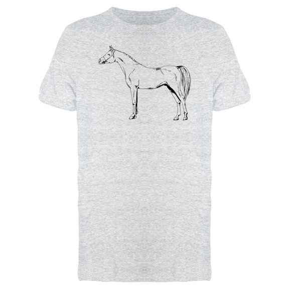Cool Race Horse Sketch Tee Men's -Image by Shutterstock