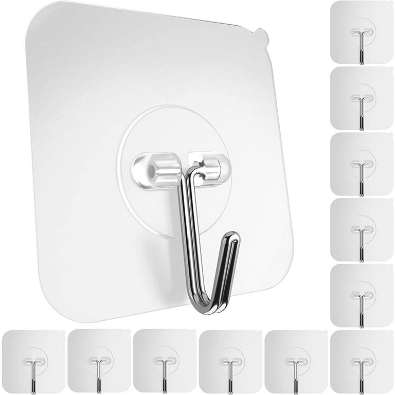 6 Pcs ABS Wall Sticky for Hanging Black Adhesive Hooks Small Hooks