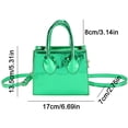 thumbnail image 4 of Bolsa De Hombro Bolso de mano para mujer, bolso cuadrado pequeño con láser, bolso cruzado sólido a la moda brillante, bolsos de mano Tmvgtek Para Estrenar, 4 of 4
