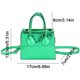 thumbnail image 4 of Bolso de mano para mujer, Bolso cuadrado pequeño de moda, Bolso de mano sólidos de cuero PU (verde), 4 of 8