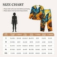 thumbnail image 4 of Honeii Colorful Cloud Butterfly Sunflower print Women's Pajama Sets Long Sleeve Button Down Sleepwear Nightwear Soft Pjs Lounge Sets-Medium, 4 of 7