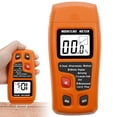 thumbnail image 1 of Wood Moisture Meter 9V Digital Moisture Detector with Indicator Accurate Humidity Tester Professional Hygrometer Timber Damp Detector Portable Humidity Measuring Device Reusable Orange, 1 of 9