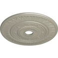 thumbnail image 3 of Ekena Millwork 26 3/4"OD x 3 5/8"ID x 1 1/8"P Leaf Ceiling Medallion (Fits Canopies up to 3 5/8"), Hand-Painted Pearl White, 3 of 5